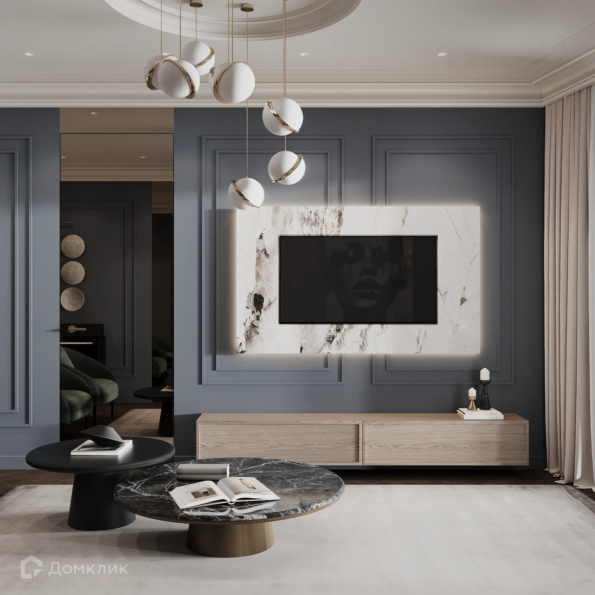 Планировка 3-комнатной квартиры 130.85 м² в ЖК Арт-кварталы, г. Рязань — фото 16