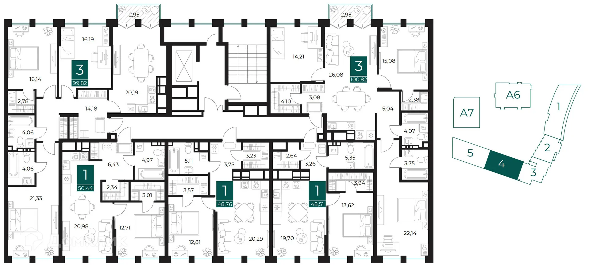 Фото квартиры в ЖК Арт-кварталы