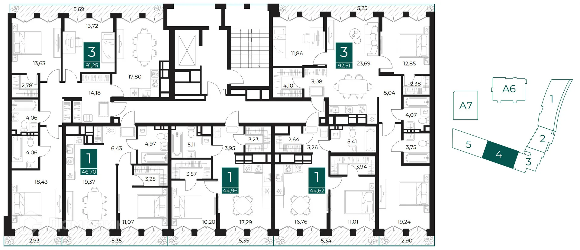 Фото квартиры в ЖК Арт-кварталы