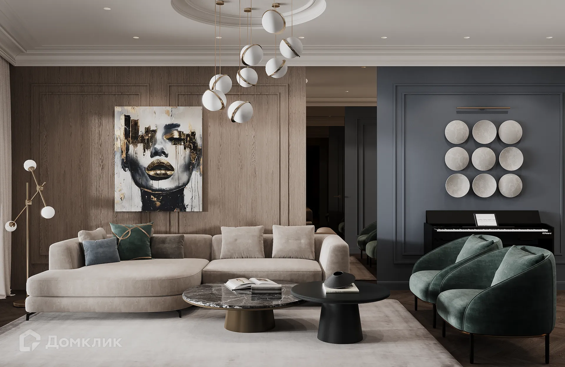 Планировка 3-комнатной квартиры 116.89 м² в ЖК Арт-кварталы, г. Рязань — фото 2