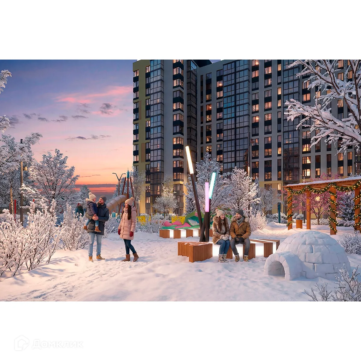 Планировка 3-комнатной квартиры 81.99 м² в ЖК Правый берег, г. Дядьково — фото 18