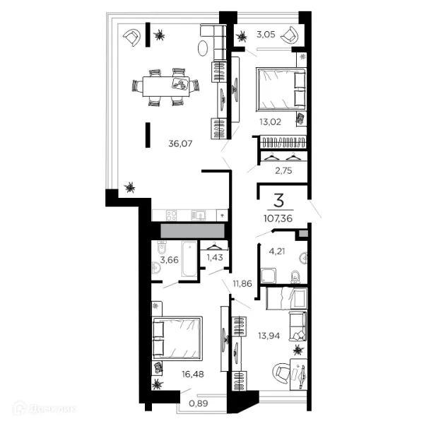 Квартира в ЖК ВЕГА