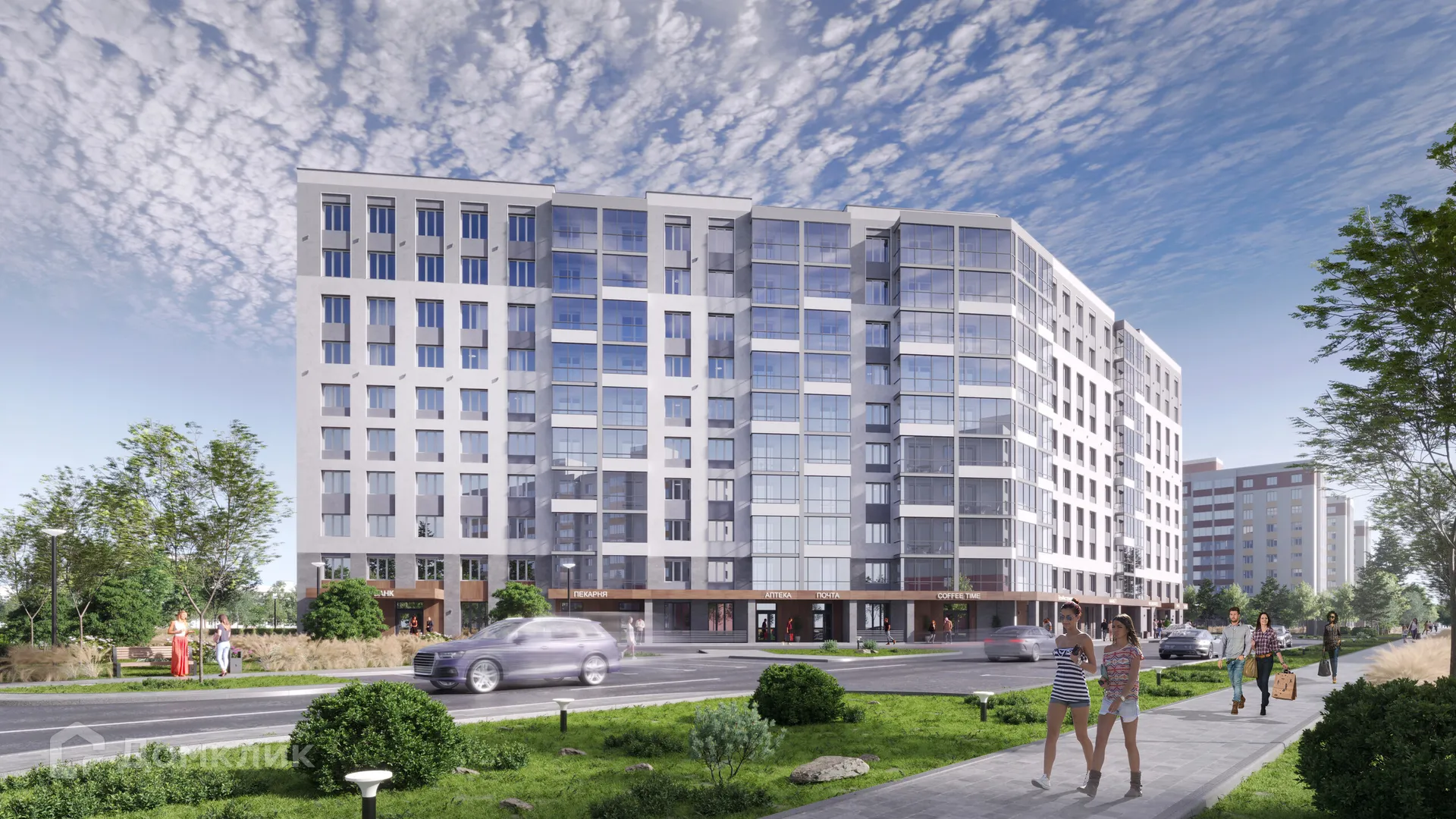 Планировка 2-комнатной квартиры 59.76 м² в ЖК Панорама, г. Рыбное — фото 6