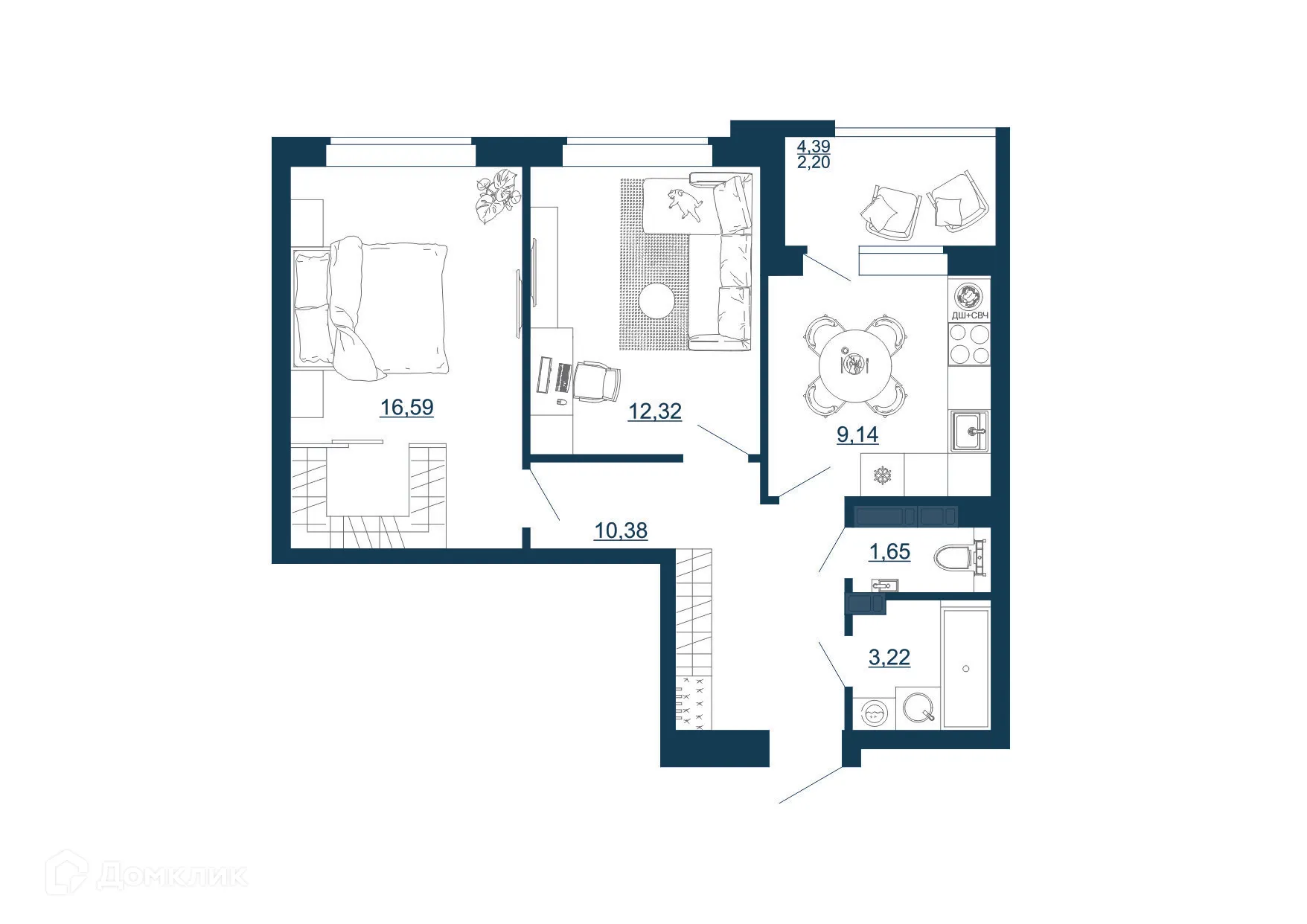 Фото квартиры в ЖК ТИТУЛ