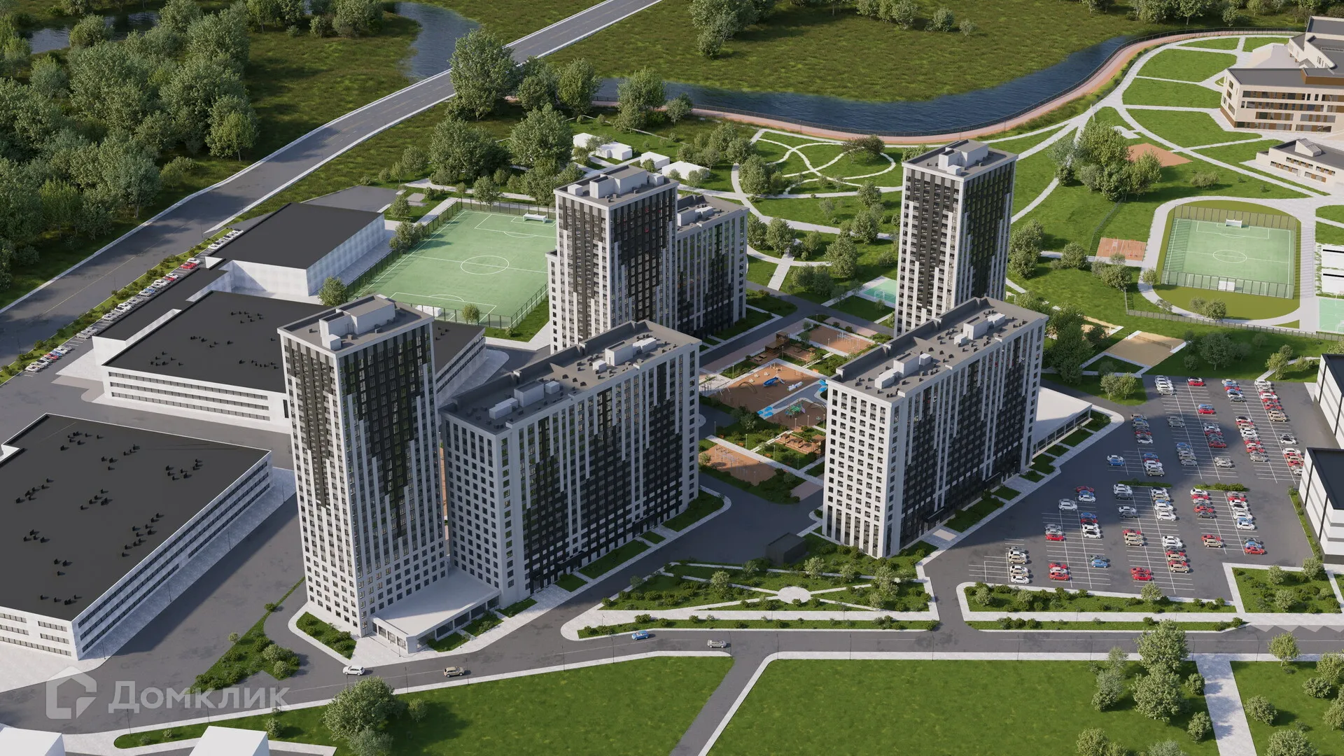 Планировка 2-комнатной квартиры 44.33 м² в ЖК Метропарк 4, г. Рязань — фото 4