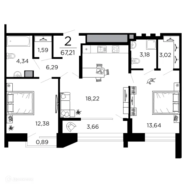 Квартира в ЖК ВЕГА