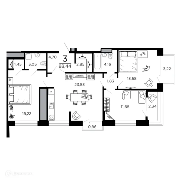 Квартира в ЖК ВЕГА