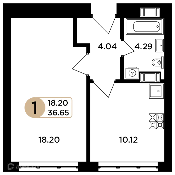 Квартира в ЖК Легенда