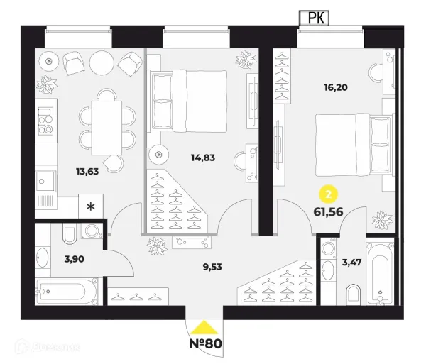 Квартира в ЖК Атмосфера