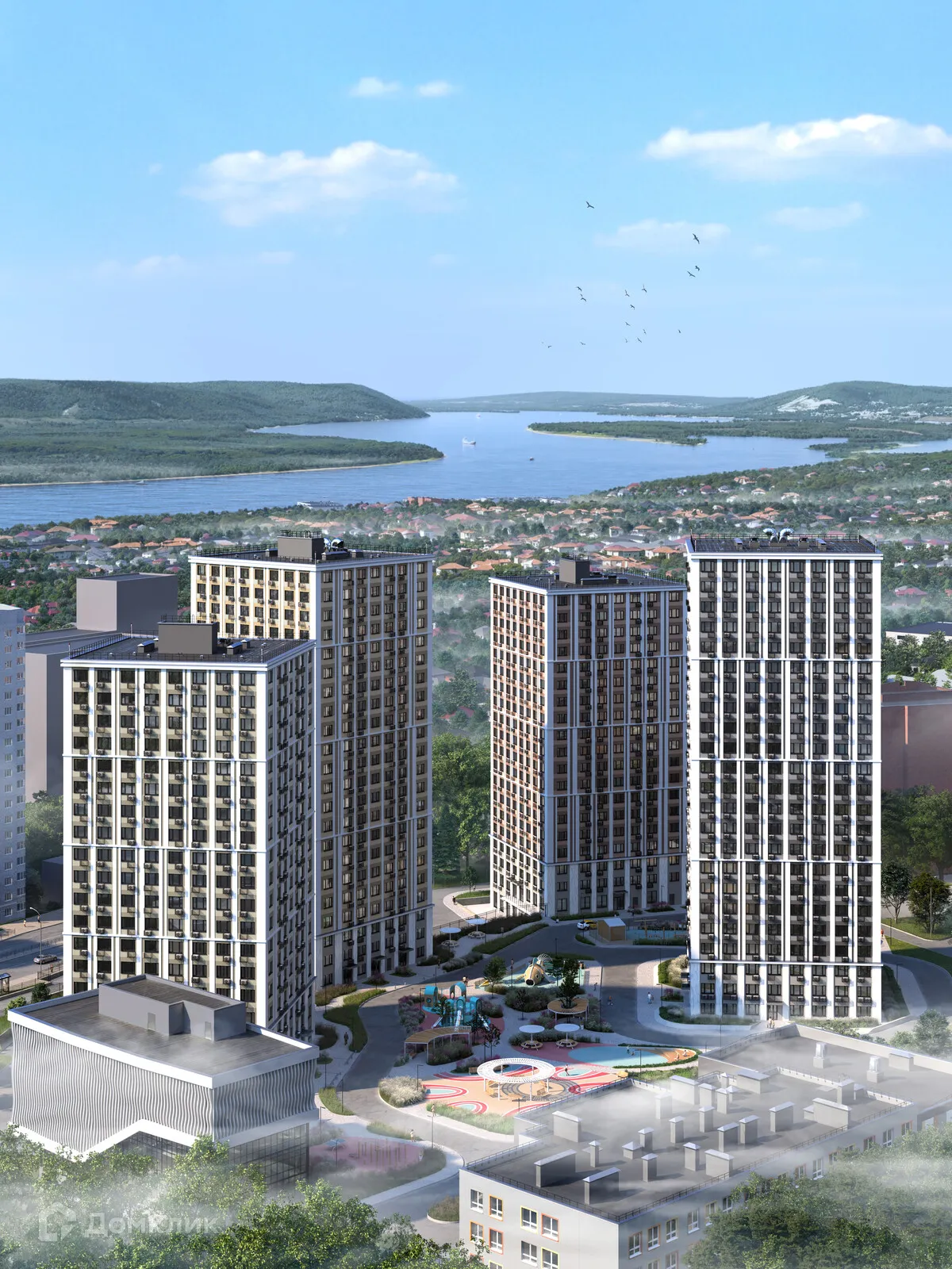 Планировка 3-комнатной квартиры 91.8 м² в ЖК Аура, г. Самара — фото 6