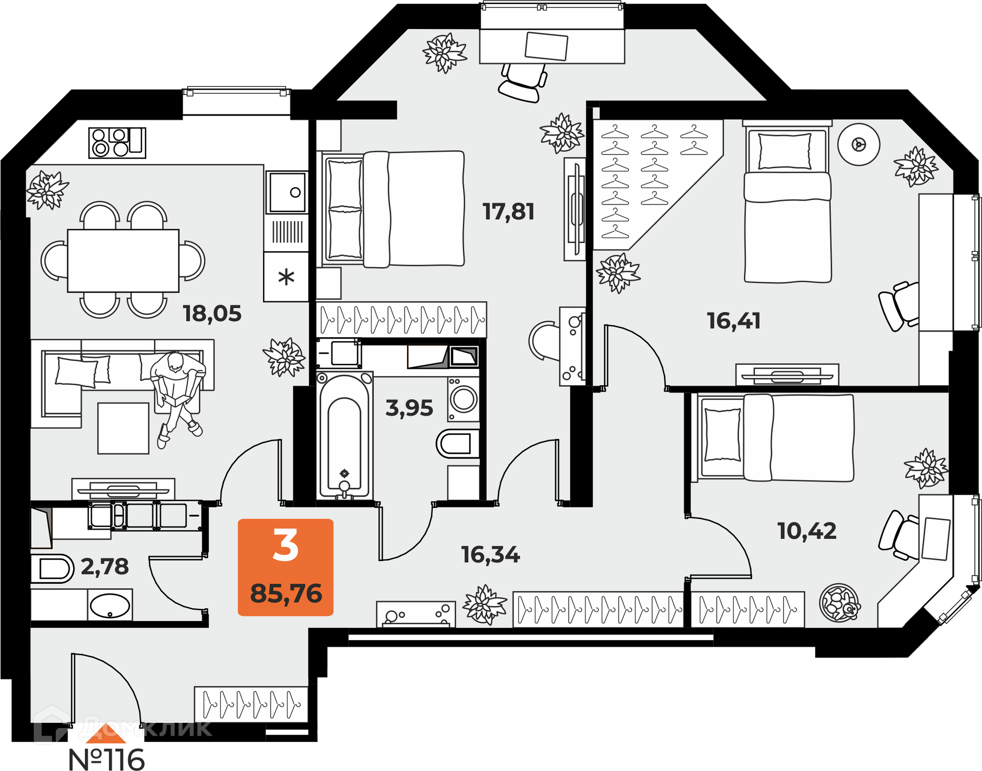 Квартира в ЖК "Капитал"