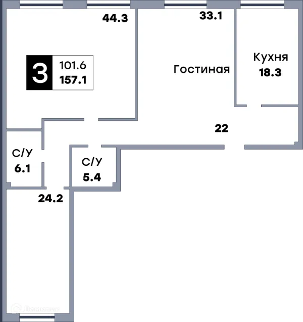Квартира в ЖК КВАТРО