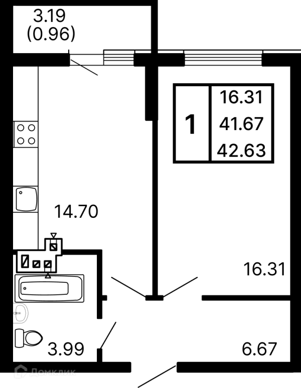 Квартира в ЖК Развитие