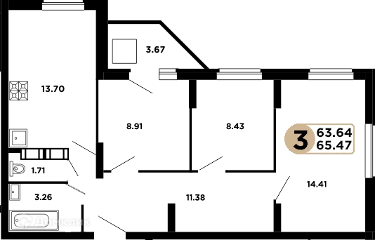 Квартира в ЖК Московский