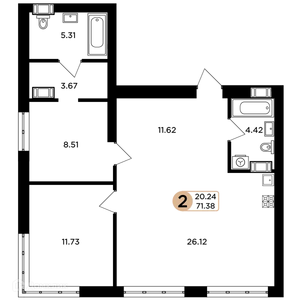 Квартира в ЖК Легенда