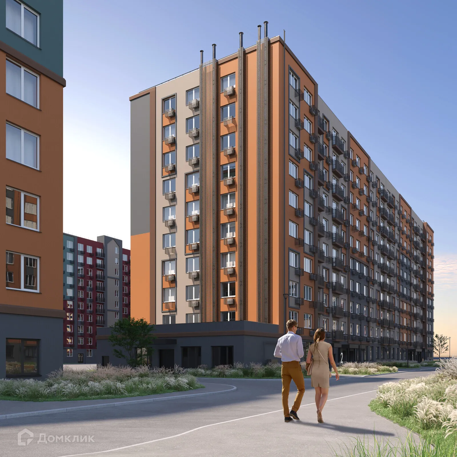 Планировка 2-комнатной квартиры 52.6 м² в ЖК Заречье, г. Самара — фото 3
