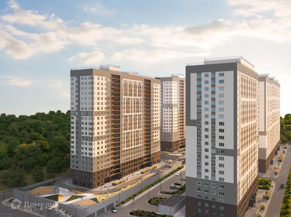 Планировка 1-комнатной квартиры 41.9 м² в ЖК Зеленый квартал, г. Самара — фото 3