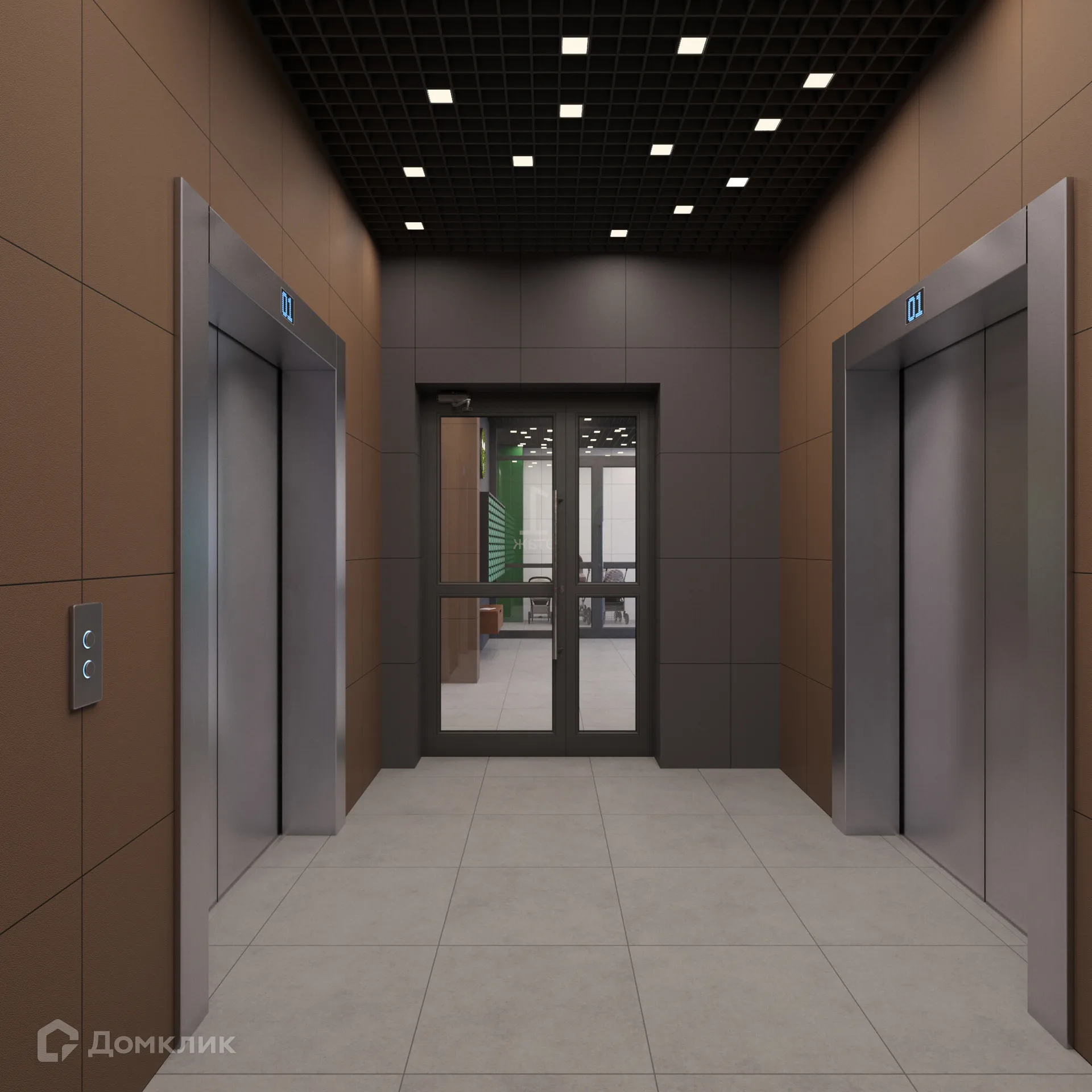 Планировка 2-комнатной квартиры 61.1 м² в ЖК Зеленый квартал, г. Самара — фото 7