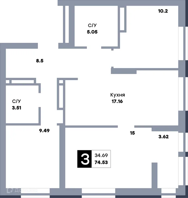 Квартира в ЖК Зеленый квартал