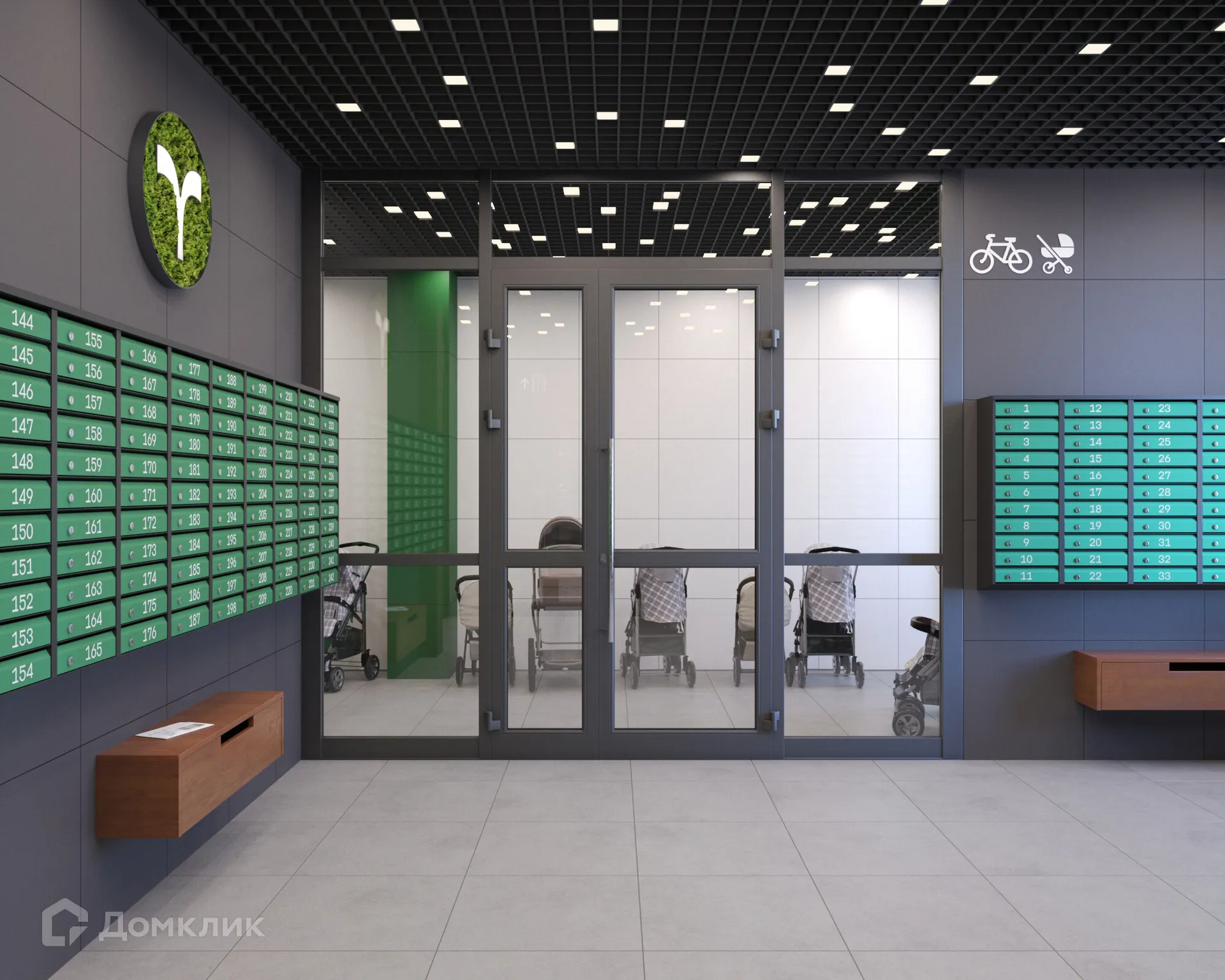 Планировка студии квартиры 30.6 м² в ЖК Зеленый квартал, г. Самара — фото 9