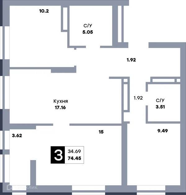 Квартира в ЖК Зеленый квартал