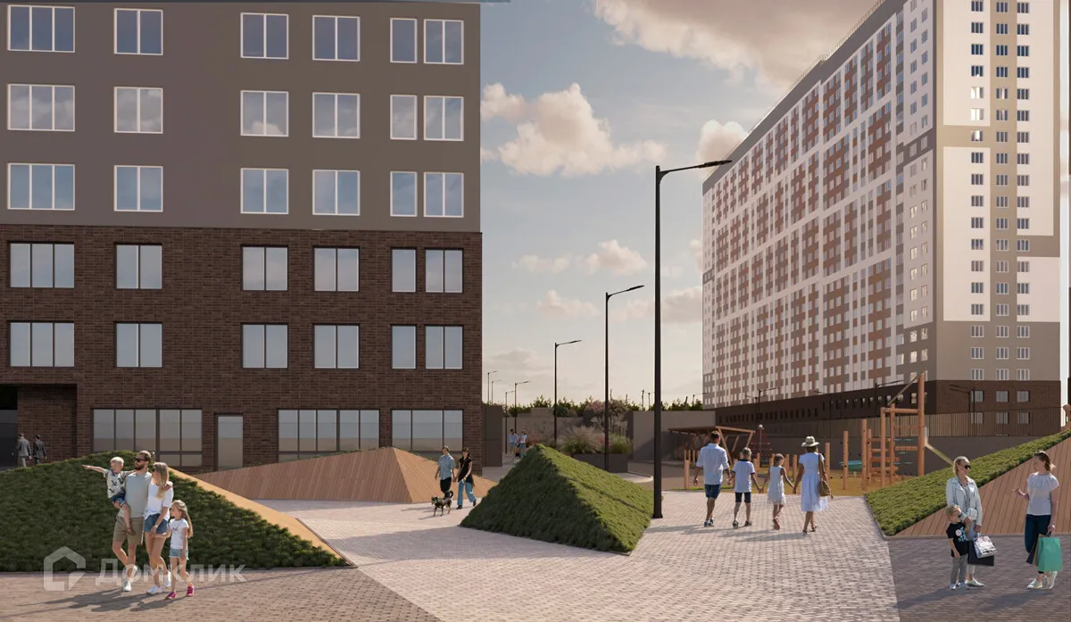 Планировка 2-комнатной квартиры 61.3 м² в ЖК Зеленый квартал, г. Самара — фото 5