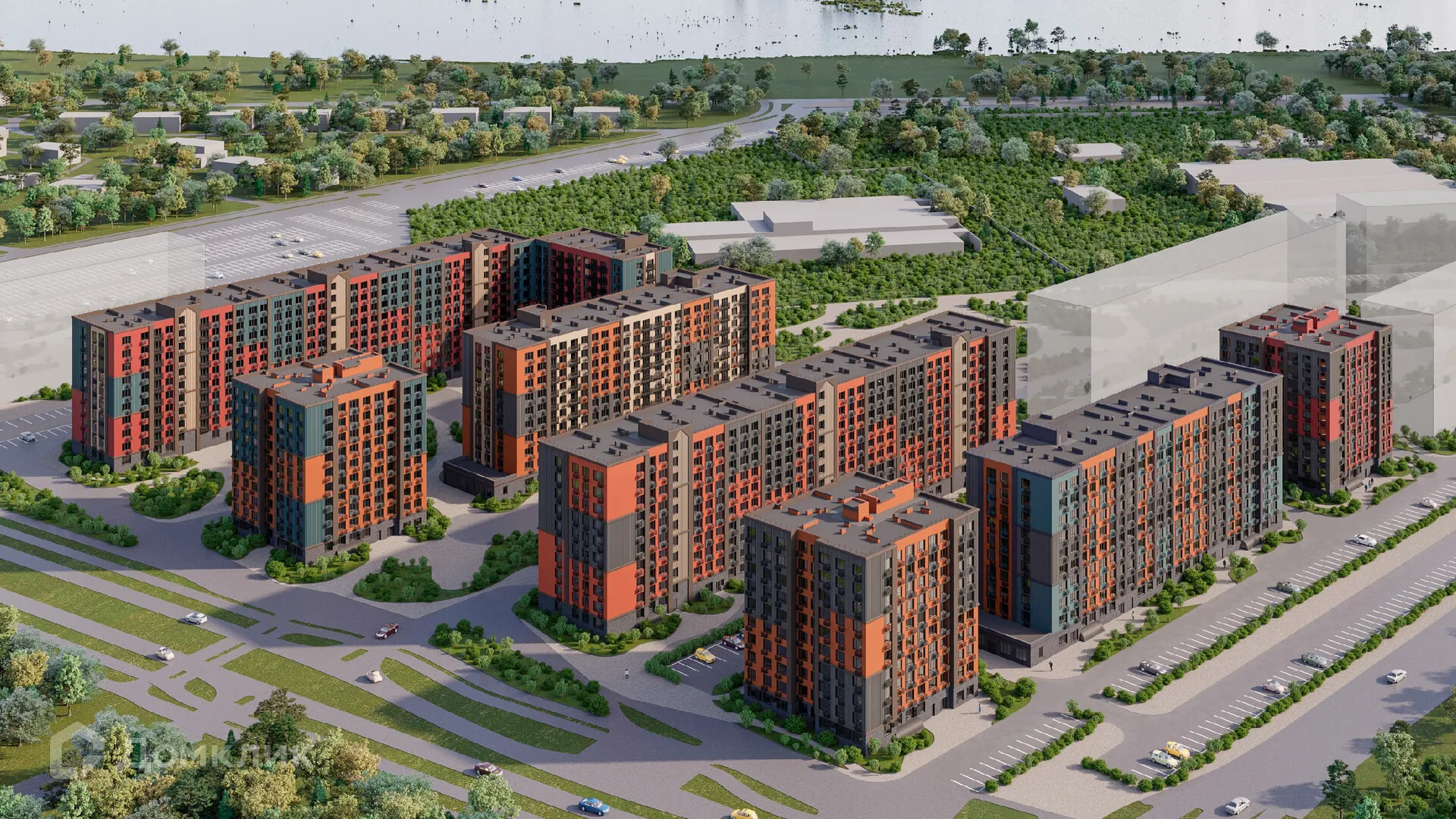 Планировка 2-комнатной квартиры 53.5 м² в ЖК Заречье, г. Самара — фото 5