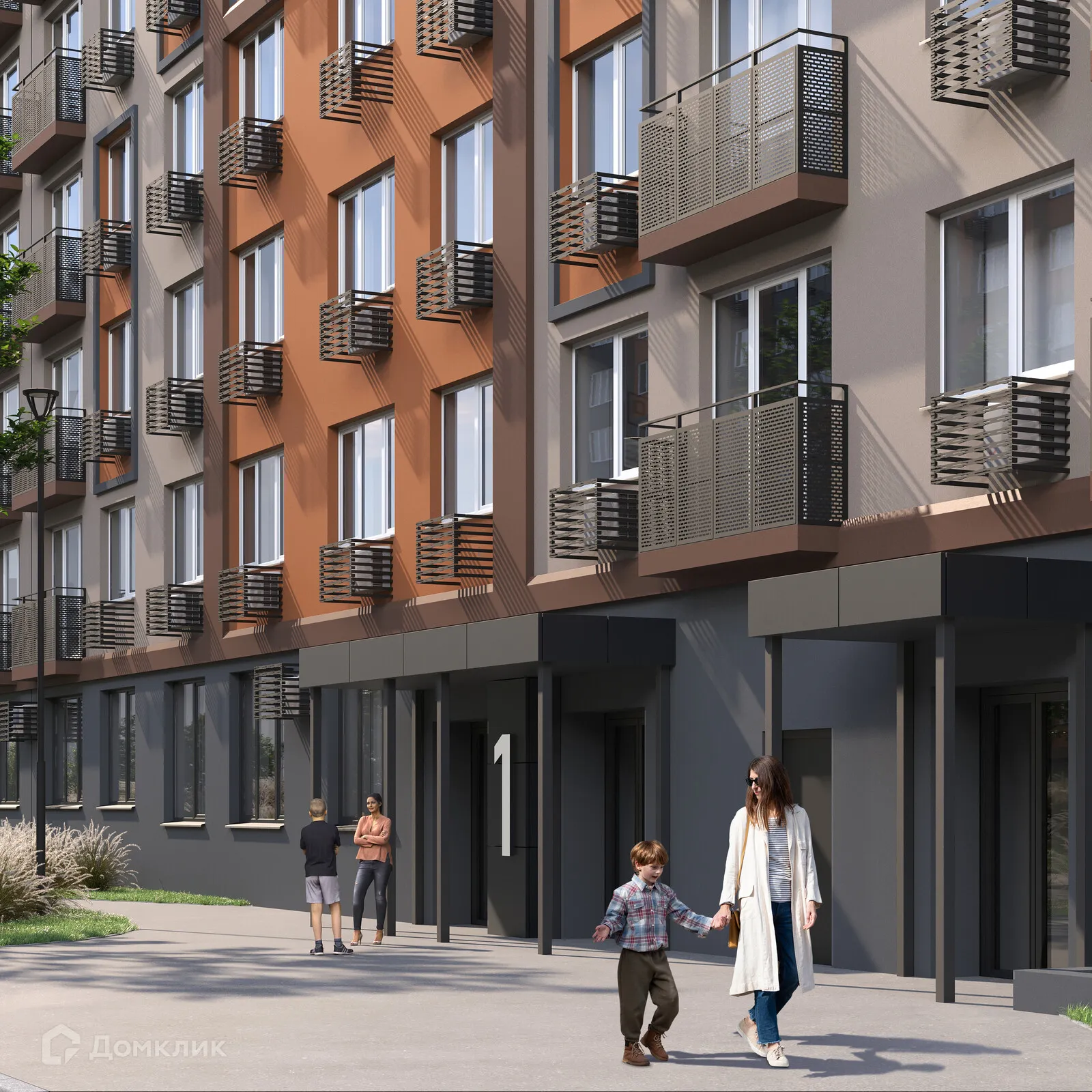 Планировка 1-комнатной квартиры 40.5 м² в ЖК Заречье, г. Самара — фото 5