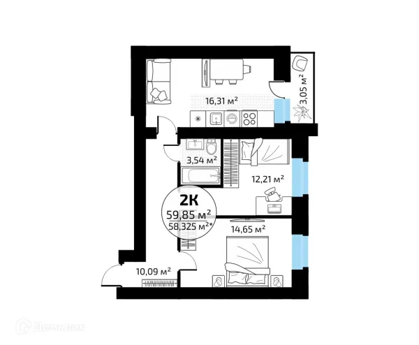 Квартира в ЖК "Новая Самара"