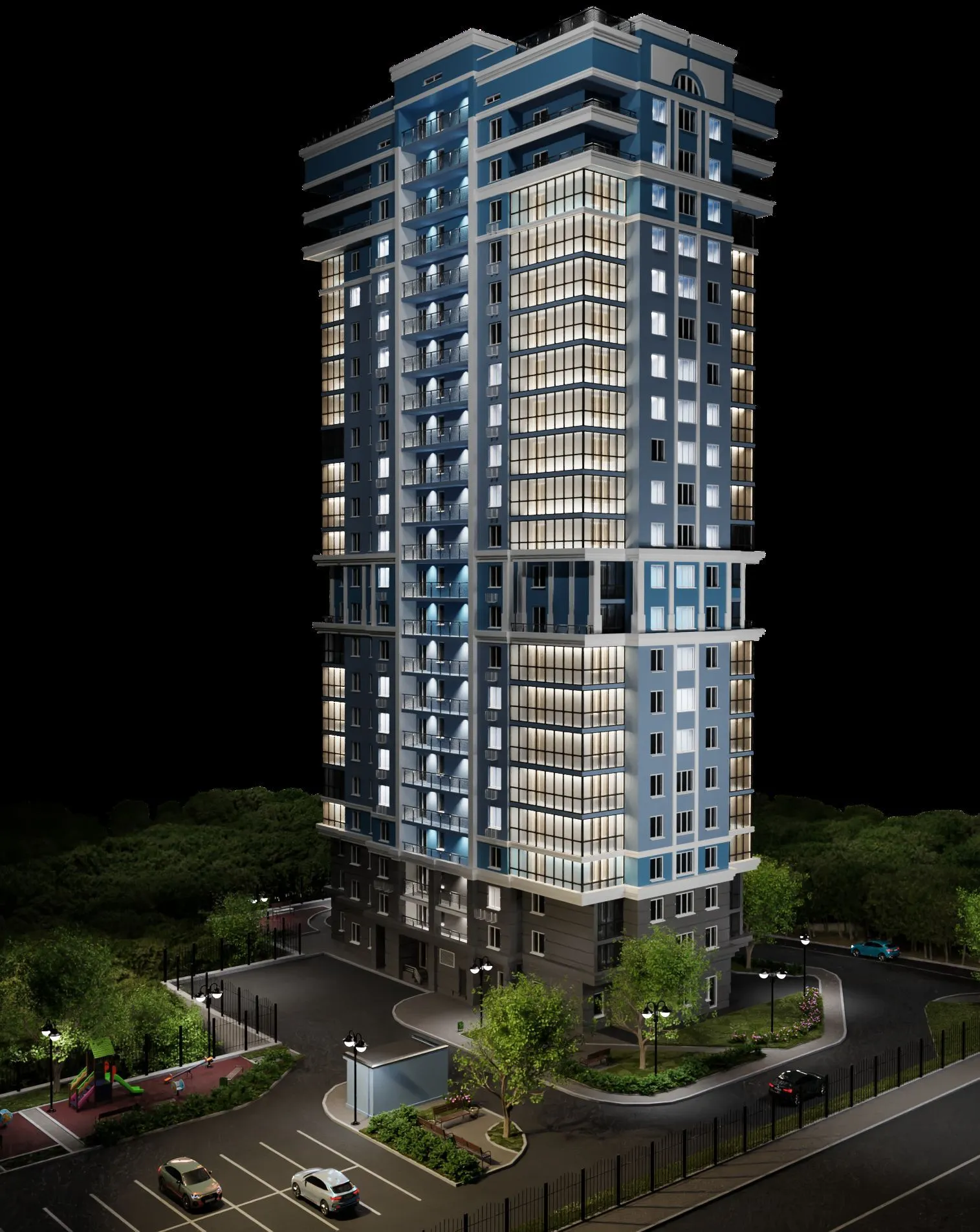 Планировка 2-комнатной квартиры 74.68 м² в ЖК ЖК СОВА, г. Самара — фото 6