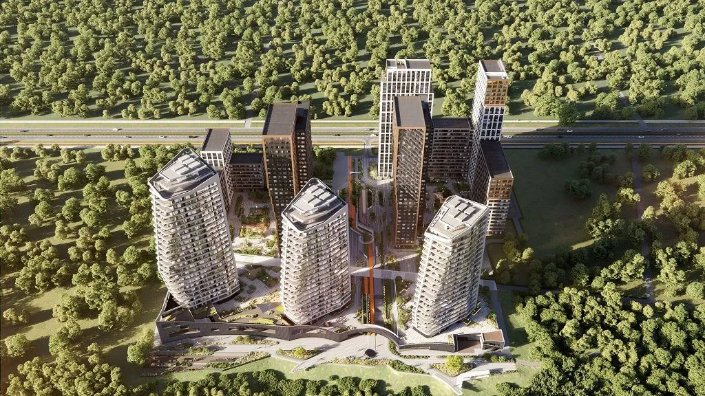 Планировка 1-комнатной квартиры 43.65 м² в ЖК ЖК Green River (ГРИН РИВЕР), г. Самара — фото 1