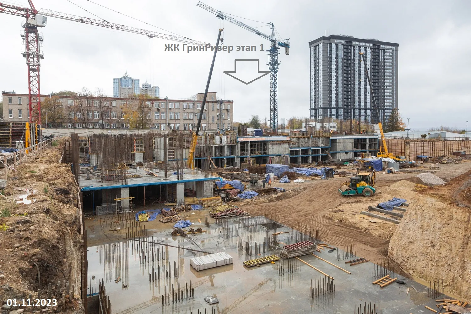 ЖК Green River (ГРИН РИВЕР) ход строительства