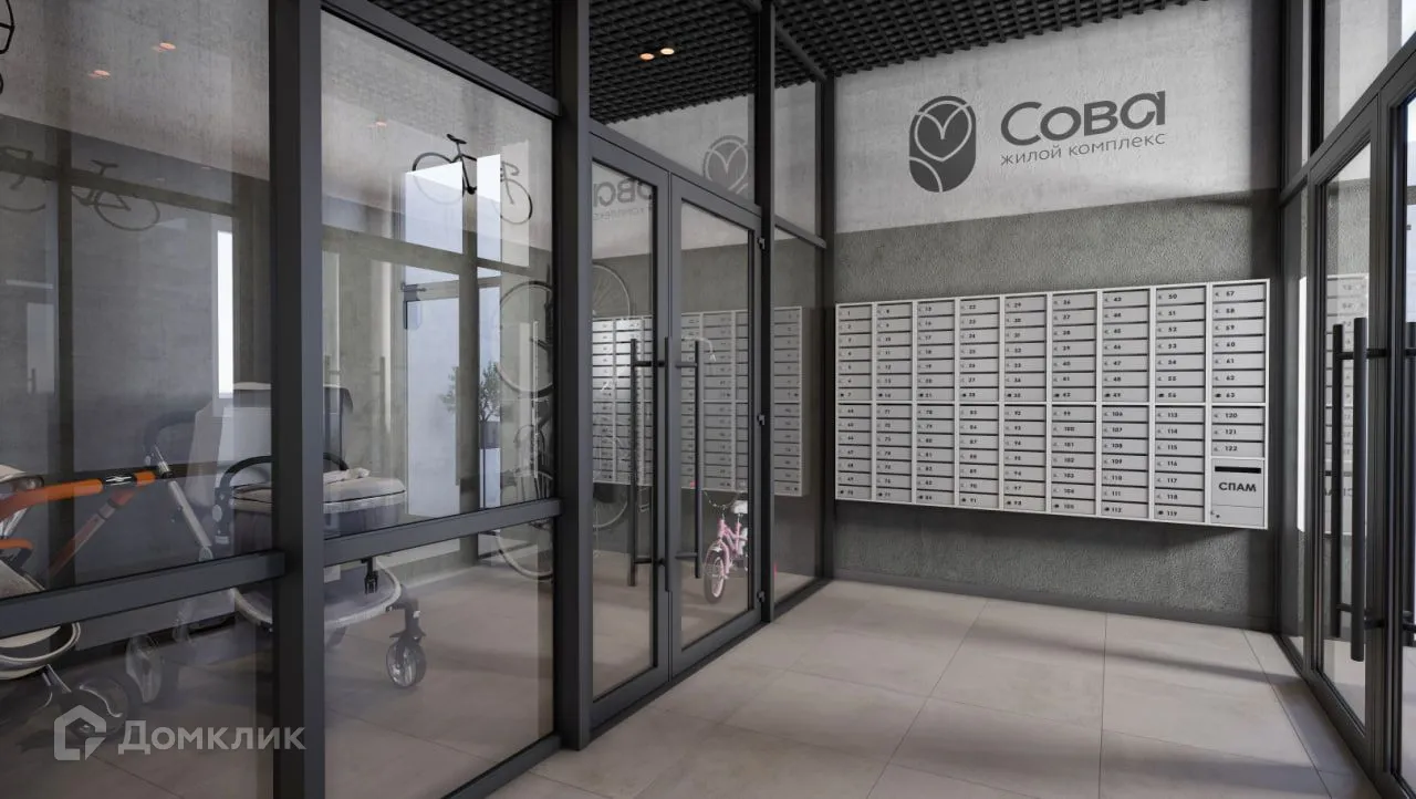 Планировка 2-комнатной квартиры 74.68 м² в ЖК СОВА, г. Самара — фото 11