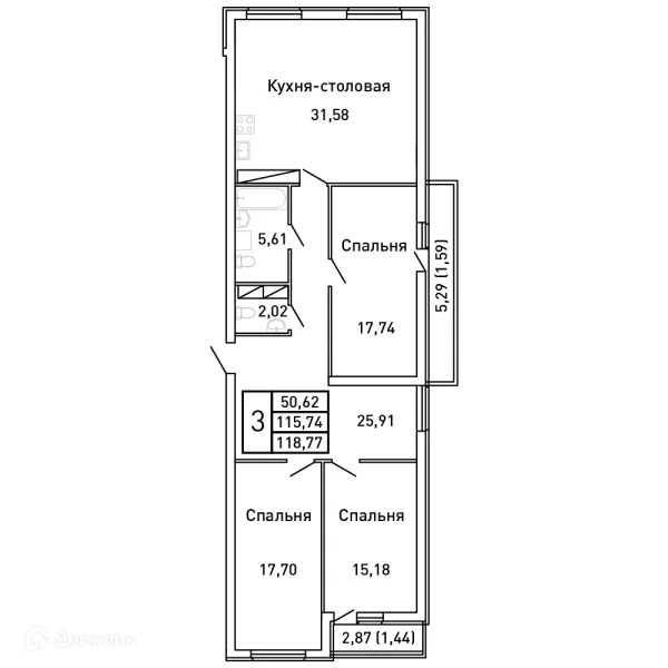 Квартира в ЖК КОРОЛЬ-ЛЕВ