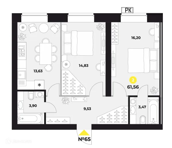 Квартира в ЖК Атмосфера