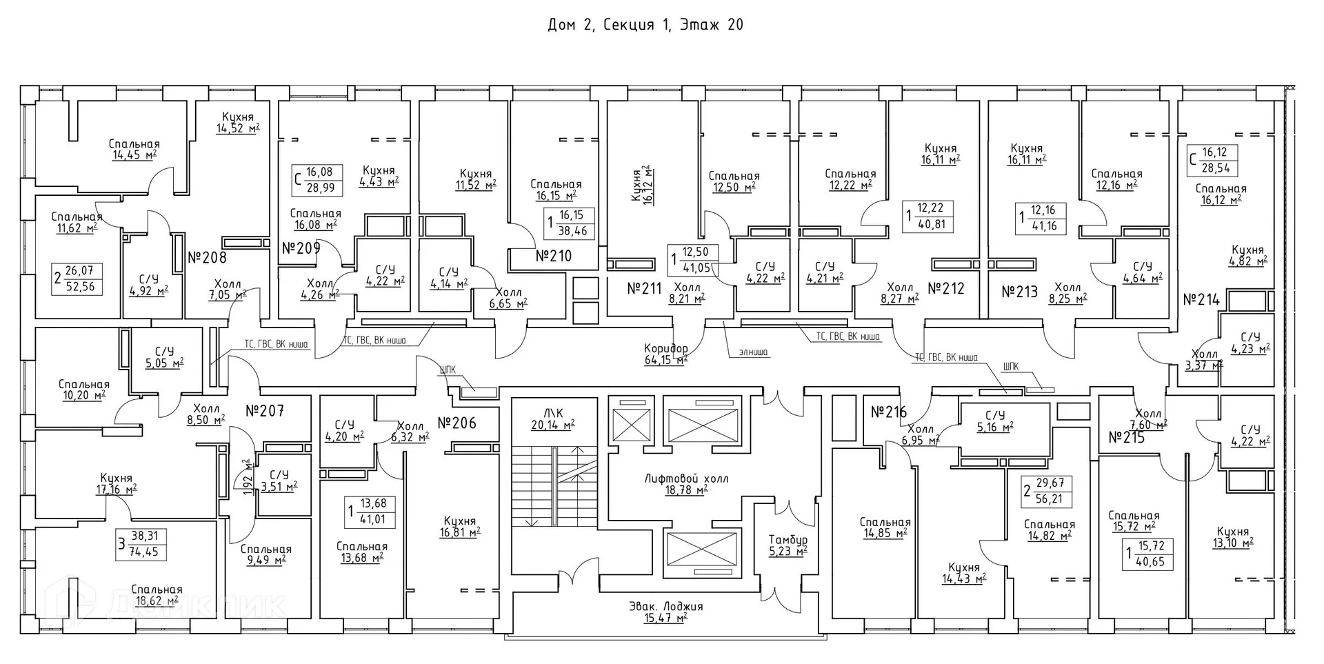 Планировка студии квартиры 30.1 м² в ЖК Зеленый квартал, г. Самара — фото 2