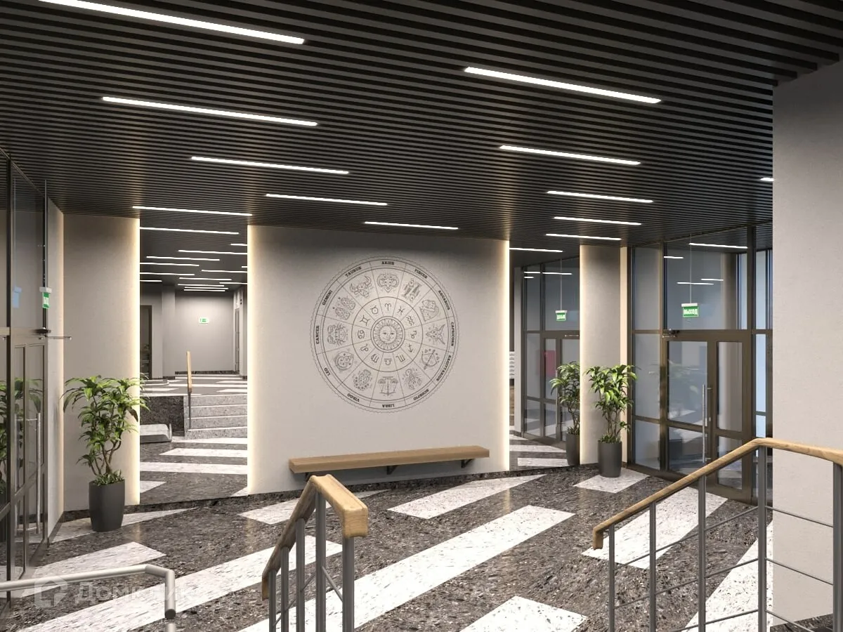 Планировка 2-комнатной квартиры 57.6 м² в ЖК Зодиак, г. Самара — фото 11