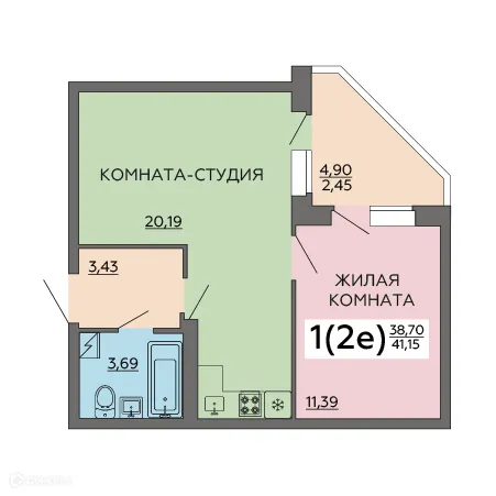 Квартира в ЖК "Авиатор 2"