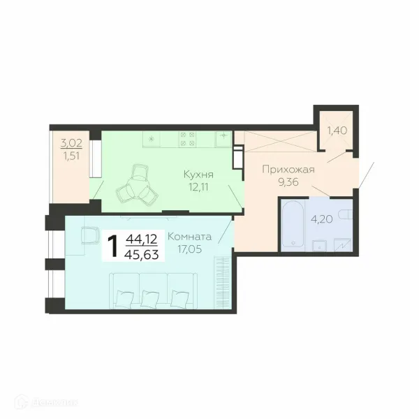 Квартира в ЖК "Галактика 2"