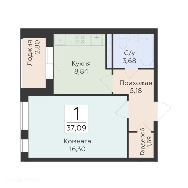 Квартира в ЖК "Квартал-45"