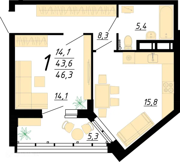 Квартира в ЖК "Европейский"