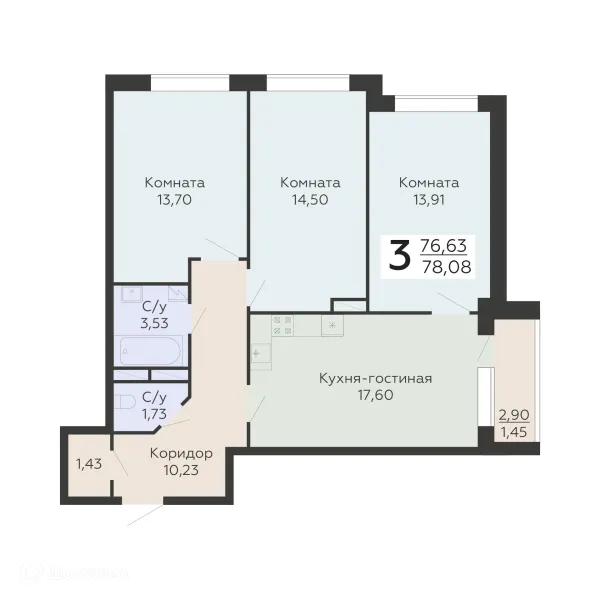 Квартира в ЖК "Никитинские сады"