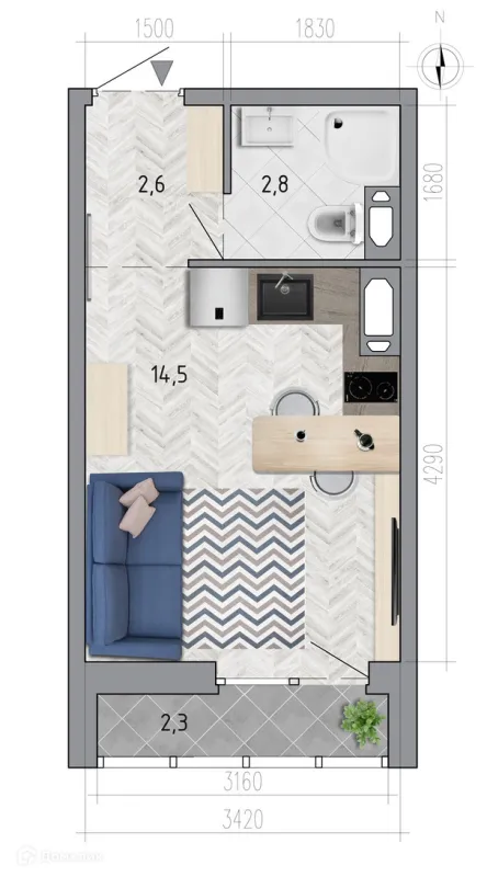 Квартира в ЖК "Боровое"