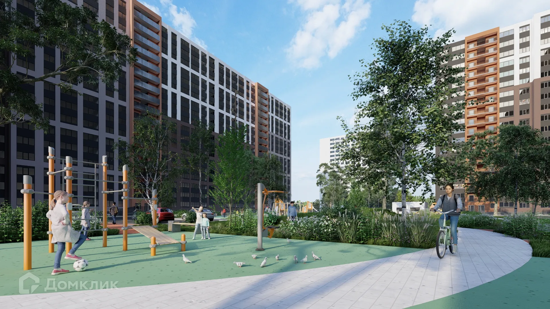 Планировка 1-комнатной квартиры 46.9 м² в ЖК "Боровое", г. Воронеж — фото 6