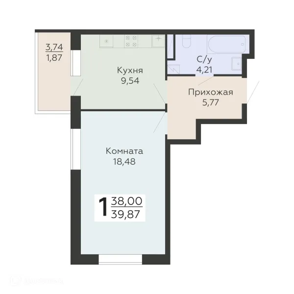 Квартира в ЖК "Никитинские сады"