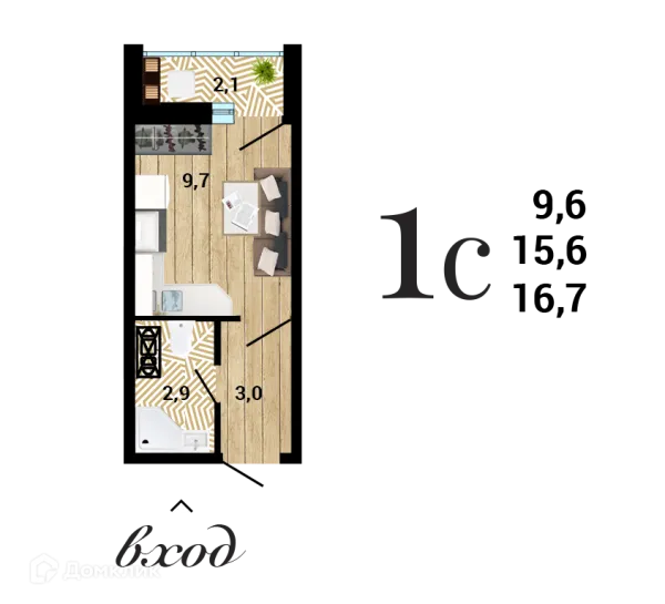 Квартира в ЖК "8 Элемент"