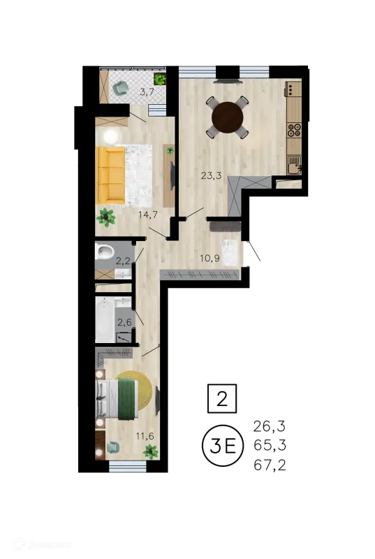 Квартира в ЖК Лето