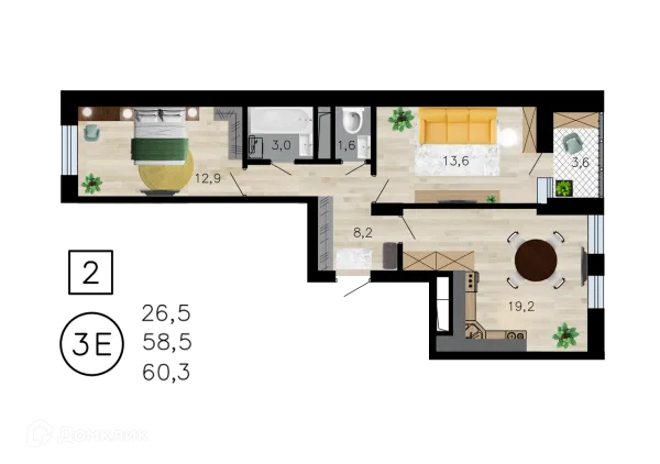 Квартира в ЖК Лето