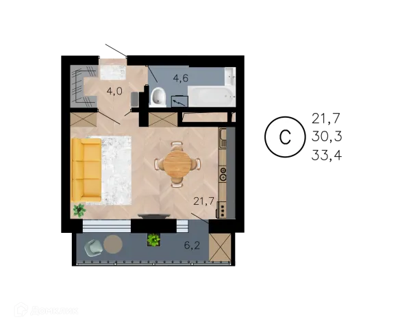 Квартира в ЖК Лето