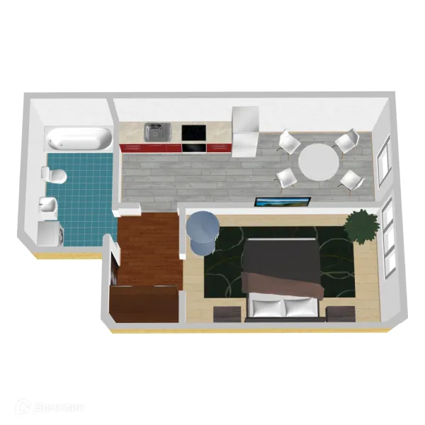 Планировка Студия в ЖК Победа поз. 3